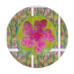 Big Pink Blume Schneidebrett