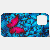 Big Pink Butterfly iPhone | Schmetterling iPhone 1 Case-Mate iPhone Hülle (Rückseite (Horizontal))