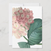 Big Pink Green Blume Kinderdusche Einladung (Rückseite)