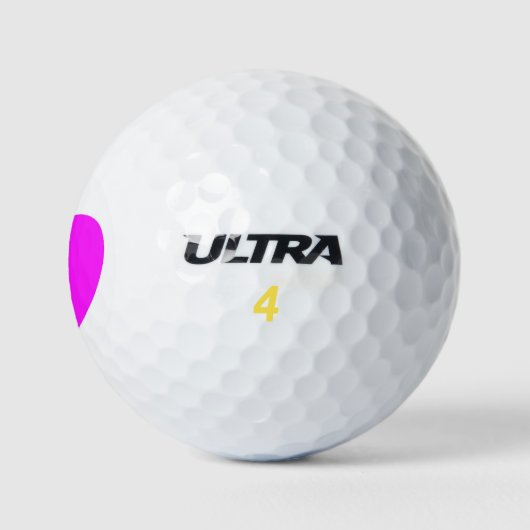 Big Pink Heart Golfball (Logo)