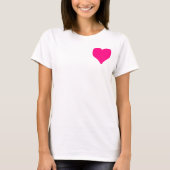 Big Pink Heart T-Shirt (Vorderseite)