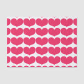 Big Pink Hearts Tissue Seidenpapier (Vorderseite)