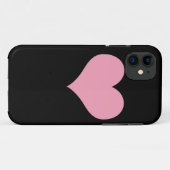 Big Pink Liebe Herz Case-Mate iPhone Hülle (Rückseite (Horizontal))