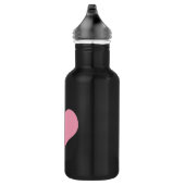 Big Pink Liebe Herz Edelstahlflasche (Rechts)