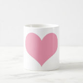 Big Pink Liebe Herz Kaffeetasse (Mittel)