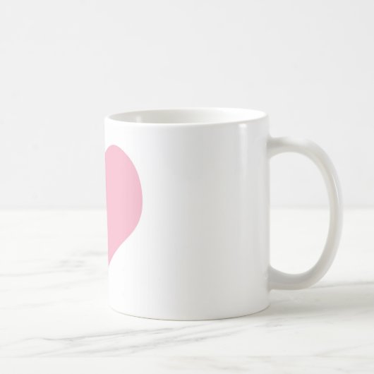 Big Pink Liebe Herz Kaffeetasse (Rechts)