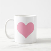 Big Pink Liebe Herz Kaffeetasse (Links)
