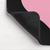 Big Pink Liebe Herz Mousepad (Ecke)