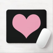 Big Pink Liebe Herz Mousepad (Mit Mouse)