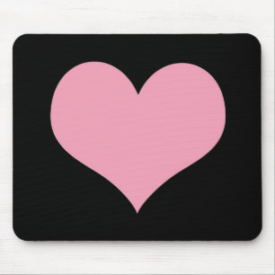 Big Pink Liebe Herz Mousepad