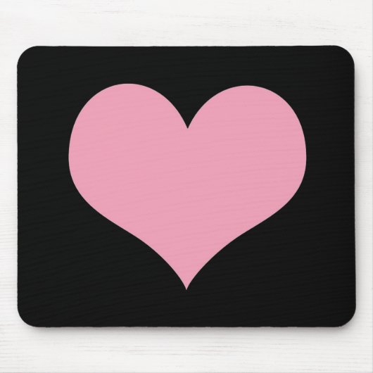 Big Pink Liebe Herz Mousepad (Vorne)