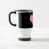 Big Pink Liebe Herz Reisebecher (Links)