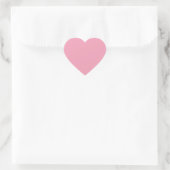 Big Pink Love Heart Herz-Aufkleber (Tasche)