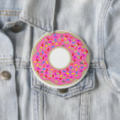Big Pink Mattiert Donut Button (Beispiel)