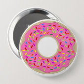 Big Pink Mattiert Donut Button (Vorne & Hinten)