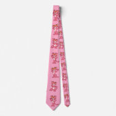 Big Pink Panther Pattern Krawatte (Vorderseite)