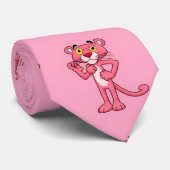 Big Pink Panther Pattern Krawatte (Gerollt)