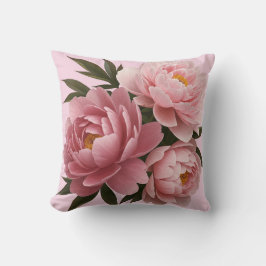 Big Pink Peonies Pillows - Vintage Blume Kissen