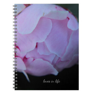 Big Pink Peony Bud Notizblock
