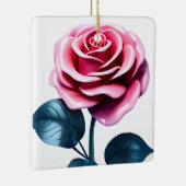 Big Pink Rose Keramikornament (Rechts)