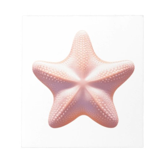 Big Pink Starfish Notizblock (Vorderseite)