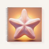 Big Pink Starfish Notizblock (Vorderseite)