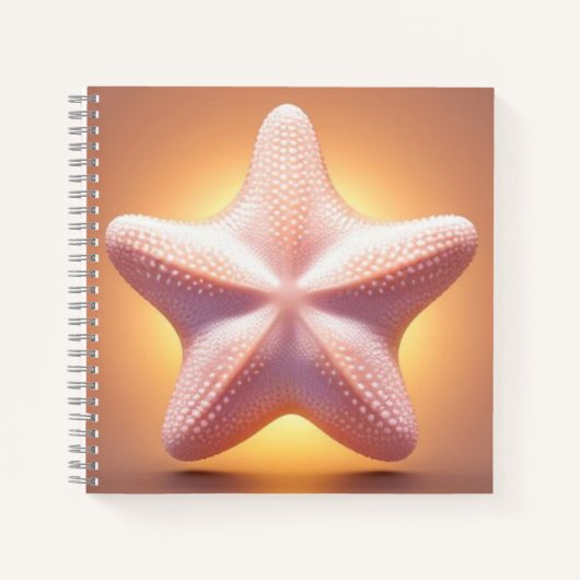Big Pink Starfish Notizblock (Vorderseite)