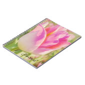 Big Pink Tulip Art Garden Journal Notizblock (Linke Seite)