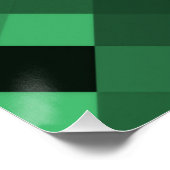 Big Pixel Background - Green Poster (Ecke)