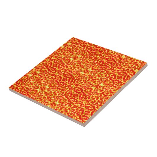 Big Pizza Pattern Fliese (Seite)