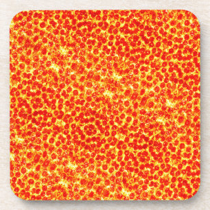 Big Pizza Pattern Getränkeuntersetzer