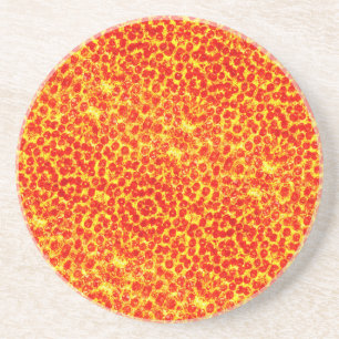 Big Pizza Pattern Sandstein Untersetzer