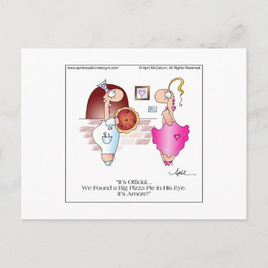 BIG PIZZA PIE Postcard bis April McCallum Postkarte (Vorderseite)