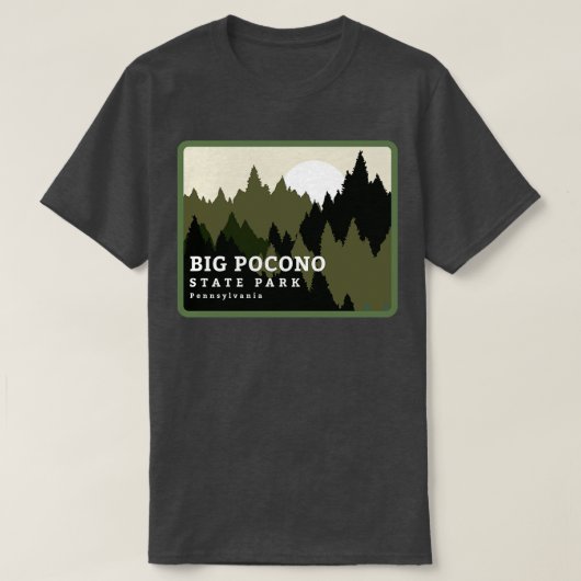 Big Pocono Staat Park Pennsylvania Wald Sunrise T-Shirt (Design vorne)