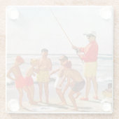 Big Pole Little Fish von Richard Sargent Glasuntersetzer (Rückseite)