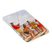 Big Pole Little Fish von Richard Sargent Magnet (Rechte Seite)