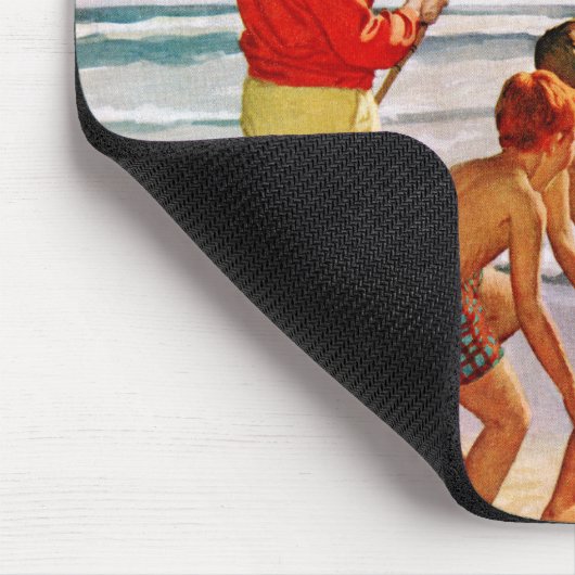 Big Pole Little Fish von Richard Sargent Mousepad (Ecke)