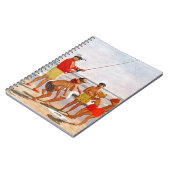 Big Pole Little Fish von Richard Sargent Notizblock (Linke Seite)