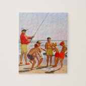 Big Pole Little Fish von Richard Sargent Puzzle (Vertikal)