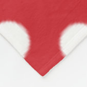 Big Polka Dot Pattern Feuer Motor Red Fleecedecke (Ecke)