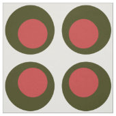 Big Polka Dot Pattern / Grüner Olive mit Pimento Stoff (Muster)