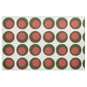 Big Polka Dot Pattern / Grüner Olive mit Pimento Stoff (Fat Quarter (45,7 x 55,9 cm))