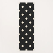 Big Polka Dots Antikes Weiß und Schwarz Yogamatte (Vorderseite)