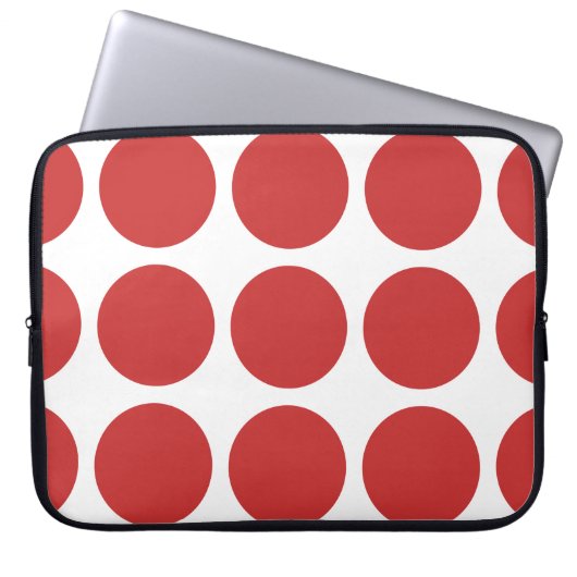 Big Polka Dots Electronics Sleeve (Vorderseite)