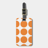 Big Polka Dots Gepäckmarke Gepäckanhänger (Vorderseite vertikal)