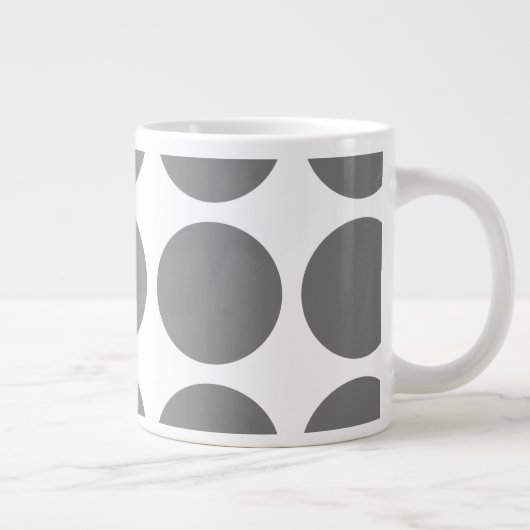 Big Polka Dots Jumbo Tasse (Rechts)