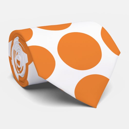 Big Polka Dots Krawatte (Gerollt)