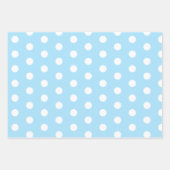 Big Polka Dots Lavender, Blau-Orange-Muster Geschenkpapier Set (Vorderseite 2)