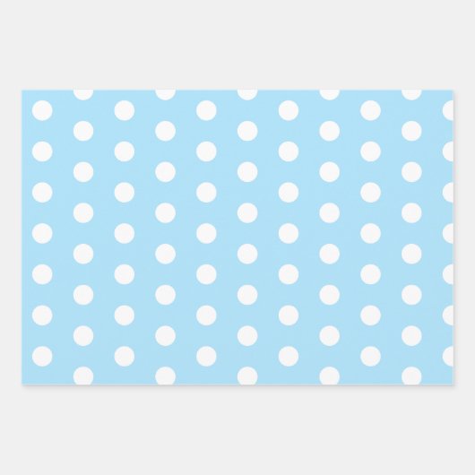 Big Polka Dots Lavender, Blau-Orange-Muster Geschenkpapier Set (Vorderseite 2)