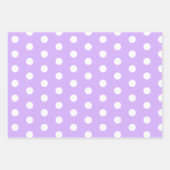 Big Polka Dots Lavender, Blau-Orange-Muster Geschenkpapier Set (Vorderseite)